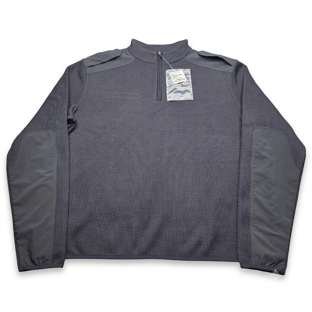 NWT Flying Cross Mens 2XL 1/4 Zip Fleece Lined‎ Tactical Commando Sweater Navy